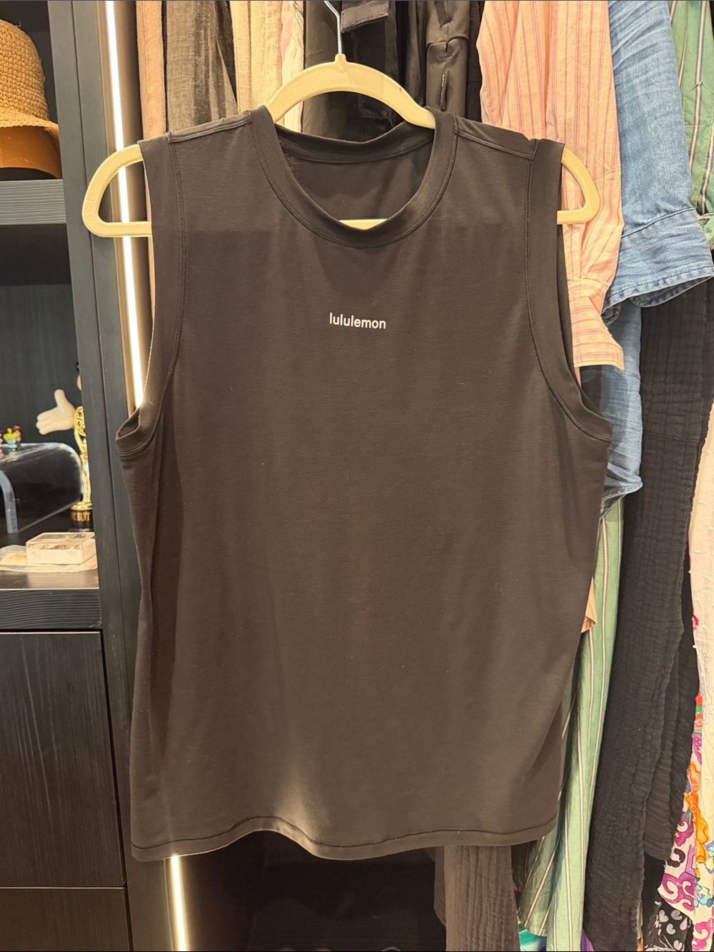 Black Lululemon muscle tank Size 8